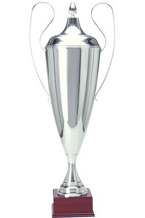 Puchar metalowy srebrny ALIA z przykrywką 1042 N/A