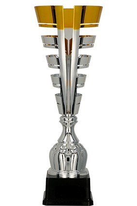 Puchar metalowy srebrno-złoty 1067 A