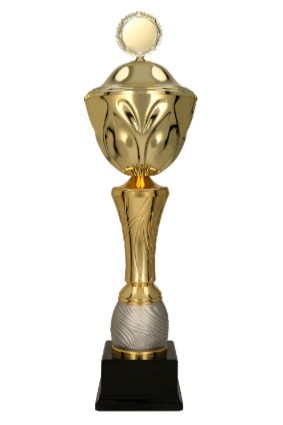 Puchar metalowy złoto-srebrny GRAPPA z przykrywką 4212/P