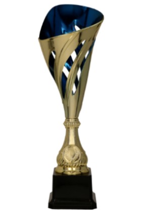 Puchar plastikowy złoto-niebieski PIKO BL 8332