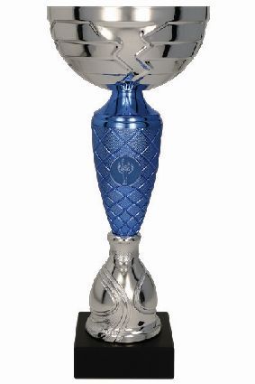 Puchar metalowy srebrno-niebieski PORTERS BL 8336