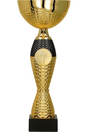 Puchar metalowy złoto – czarny 8346