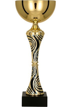 Puchar metalowy złoto – czarny 8359