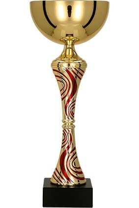 Puchar metalowy złoto – czerwony 8364