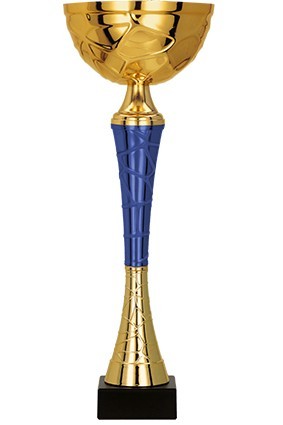 Puchar metalowy złoto – niebieski 9253