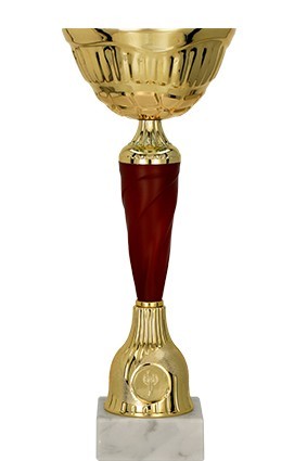Puchar metalowy złoto – burgundowy 9757