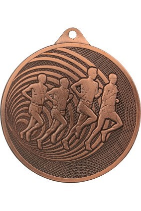 Medal stalowy bieganie 70 mm