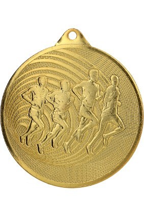 Medal stalowy bieganie 70 mm
