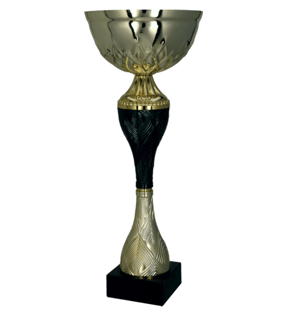 9268 Puchar metalowy złoto-czarny