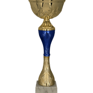 9269 Puchar metalowy złoto-niebieski