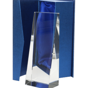 C037 Trofeum szklane grawerowane + wypełnienie farbą