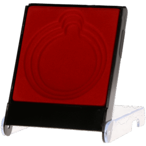 H1_RD Etui plastikowe na medal 70mm 116x84x18mm czerwone