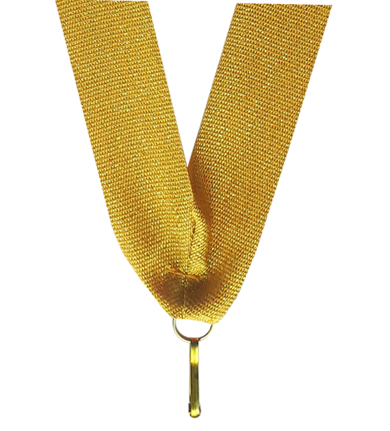 Wstążka 22 mm - złota