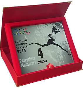 Dyplom szklany w etui