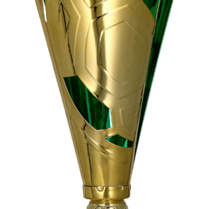 Puchar metalowy złoto-zielony