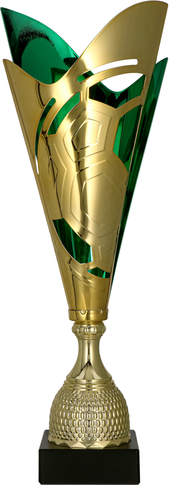 Puchar metalowy złoto-zielony