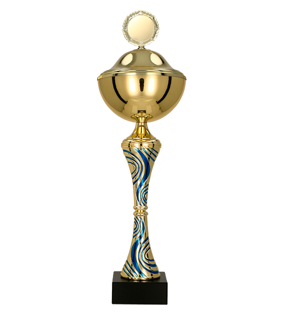 8358_P Puchar metalowy z przykrywką