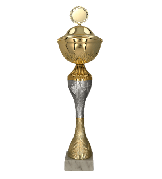 9266_P Puchar metalowy z przykrywką