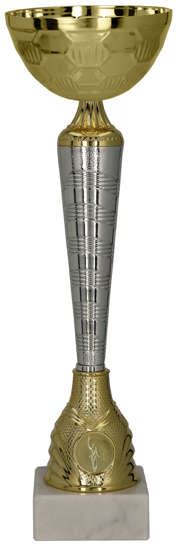 9286 Puchar metalowy złoto-srebrny