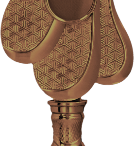 9313_B Puchar metalowy brązowy (emblemat 25mm)