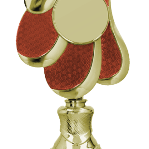 9323 Puchar metalowy złoto-czerwony (emblemat 25mm)