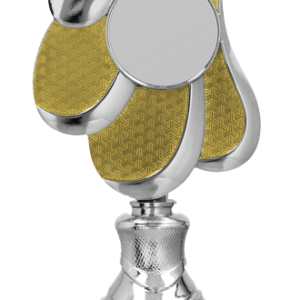 9324 Puchar metalowy złoto-srebrny (emblemat 25mm)
