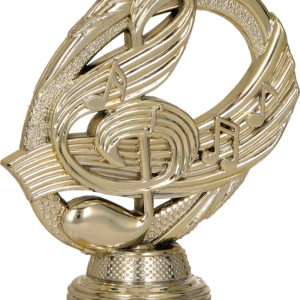 Figurka plastikowa - Złota - Muzyka