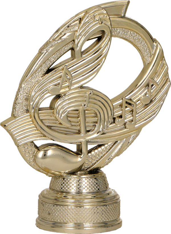 Figurka plastikowa - Złota - Muzyka