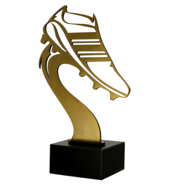 Trofeum metalowe z marmurową podstawą - Piłka nożna