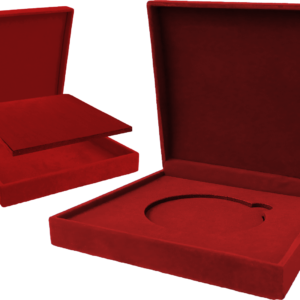 BOXMEDAL_RD Etui - czerowne welurowe