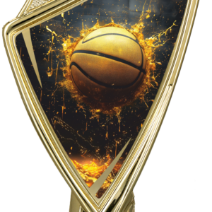 Herb plastikowy złoty z nadrukiem - KOSZYKÓWKA