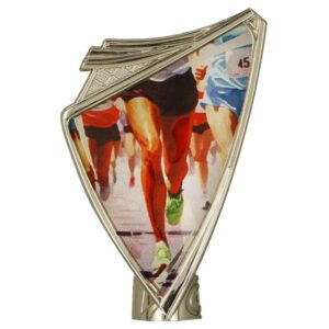 Herb plastikowy złoty z nadrukiem - BIEGI