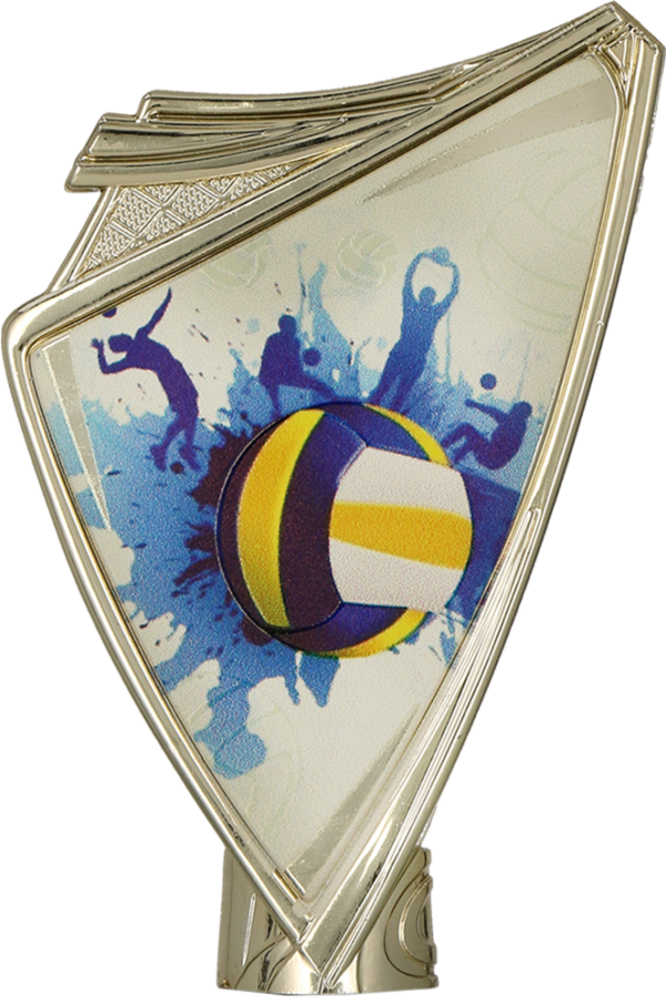 CREST_VOL Herb plastikowy złoty z nadrukiem - SIATKÓWKA