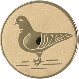 Wklejka aluminiowa - gołąb