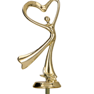 Figurka plastikowa złota - taniec