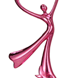 Figurka plastikowa różowa - taniec