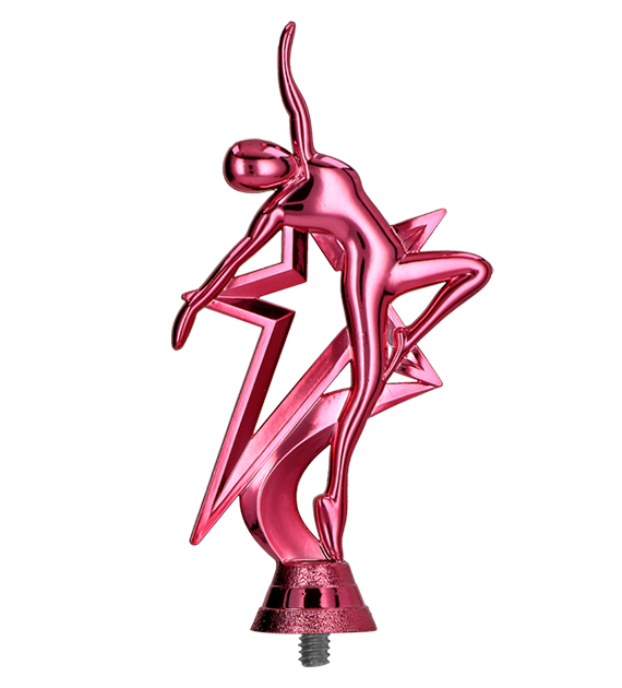 Figurka plastikowa - Różowa - Taniec