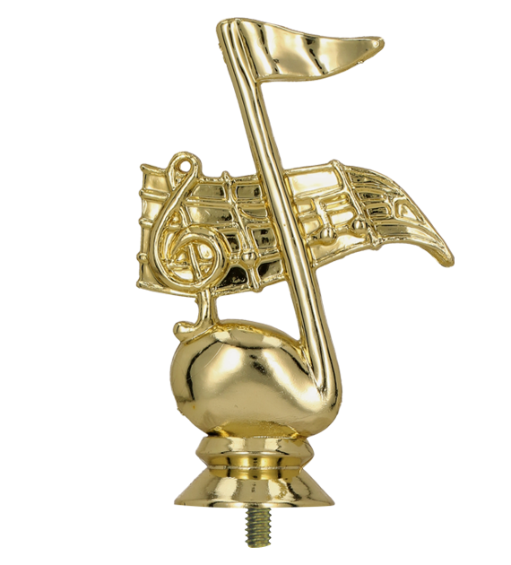 Figurka plastikowa - muzyka - nutka