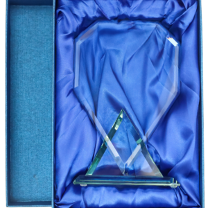 Trofeum szklane grawerowane z etui