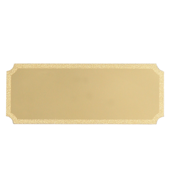 Blaszka alum. do grawerowania 49x18 - Złota