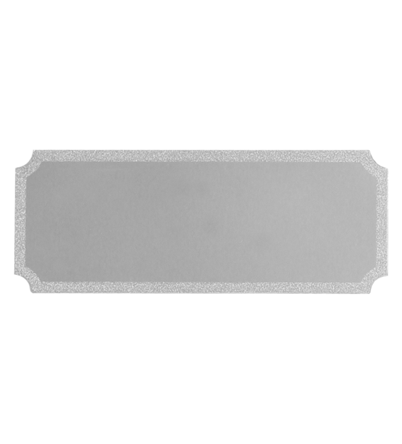 Blaszka alum. do grawerowania 62x25 - Srebrna