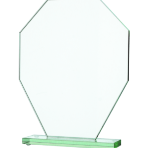 Trofeum szklane z rozklejoną podstawą