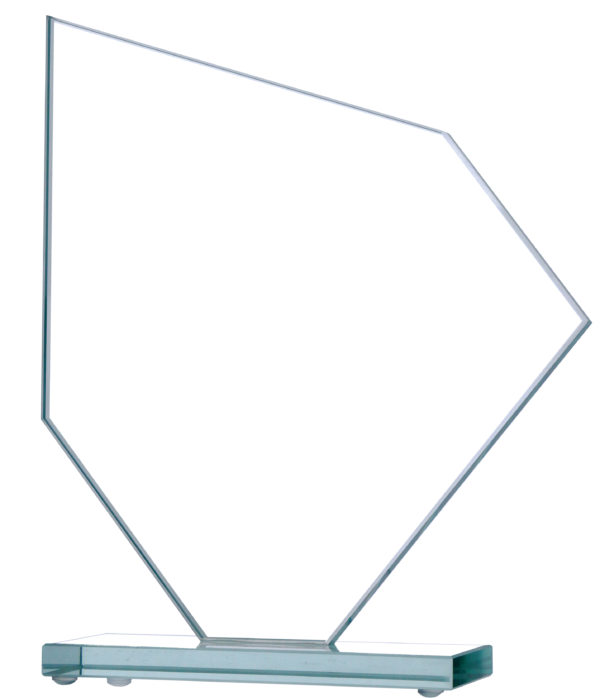 Trofeum szklane z nadrukiem kolorowym LuxorJet