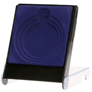 H1_BL Etui plastikowe na medal 70mm 116x84x18mm niebieskie