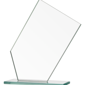 Trofeum szklane grawerowane