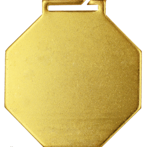 MC6003_AG Medal stalowy z kolorową personalizacją Q - Standard Plus oraz wstążką standardową