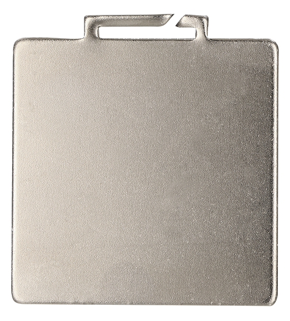 Medal stalowy z kolorową personalizacją Q - Premium oraz wstążką standardową