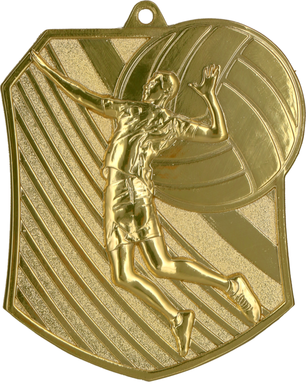 Medal odlewany złoty – siatkówka - grawerowany laserem- RMI