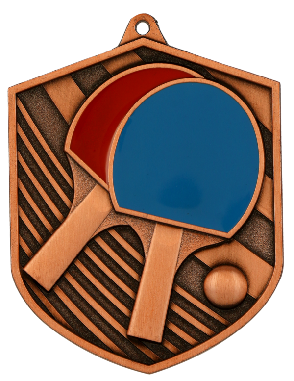 Medal odlewany brązowy – tenis stołowy - grawerowany laserem- RMI