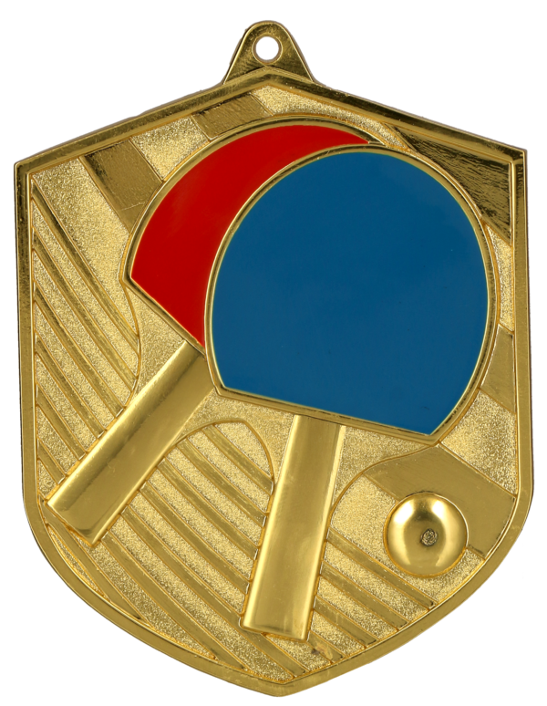 Medal odlewany złoty – tenis stołowy - grawerowany laserem- RMI